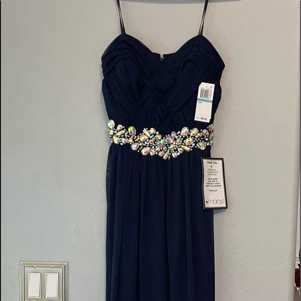 City studio - navy dress with sequins - size 5 never been worn